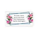 Search for wild flowers return address labels Watercolor