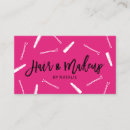 Search for hot pink business cards Makeup artist