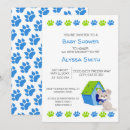 Search for dog paw print invitations Blue