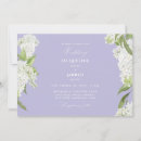 Search for lavender and white wedding invitations Script