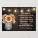 Search for barn engagement party invitations Mason jar