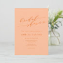 Search for peach bridal shower invitations Minimalist