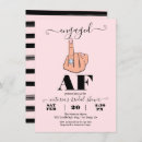 Search for funny humour bridal shower invitations Pink