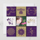 Search for square funky invitations Purple