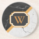 Search for gold marble coasters Black and white