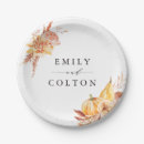 Search for floral wedding plates Terracotta