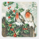 Search for winter birds stickers Vintage