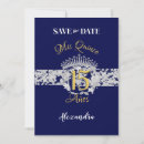 Search for royal blue save the dates Mis quince anos