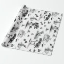 Search for black and white toile wrapping paper Pattern