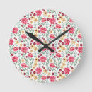 Search for vintage floral clocks Yellow