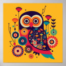 Search for colourful owl pattern posters Vibrant