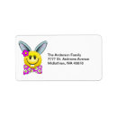 Search for girl baby shower return address labels Bunny