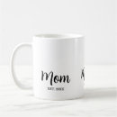 Search for mom est mugs Typography