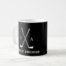 Search for golfing mugs Black and white