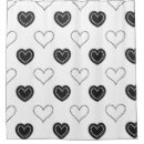 Search for black heart shower curtains Bathroom