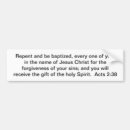 Search for repent bumper stickers Bible
