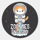 Search for cats in space stickers For kids