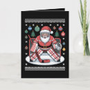 Search for hockey christmas cards Santa