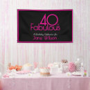 Search for 40th birthday banners Modern typography