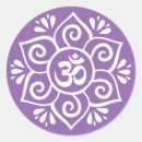 Search for mandala om stickers Lotus
