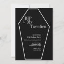 Search for coffin invitations Black and white