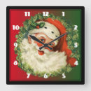 Search for santa claus clocks Holiday season
