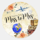 Search for vintage luggage stickers Watercolor