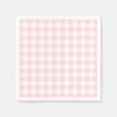 Search for pink gingham napkins Pastel