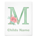 Search for floral letter m baby kids Flower