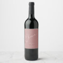Search for rose wine labels Minimalist