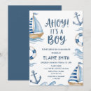 Search for ahoy its a baby boy shower invitations Beach