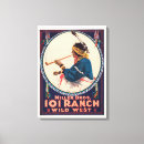 Search for wild west canvas prints Retro
