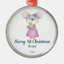 Search for first date christmas tree decorations Watercolor
