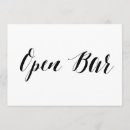 Search for open bar and a wedding invitations Modern