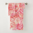 Search for salmon pink bath towels Floral