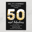 Search for 50th birthday invitations Gold glitter