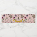 Search for rose gold water bottle labels Floral