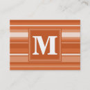 Search for monogram chubby business cards Simple