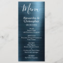 Search for navy blue wedding menus Elegant