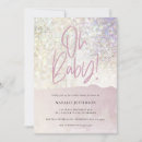 Search for purple glitter baby shower invitations Pink