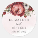 Search for blush wedding stickers Burgundy