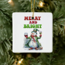 Search for wine lover christmas tree decorations Funny