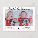 Search for twin boys postcards New baby