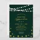 Search for green logo invitations Gold