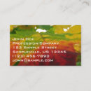 Search for maple leaf business cards Autumn