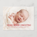Search for seasonal birth announcement cards Merry little christmas
