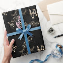 Search for music wrapping paper Gold