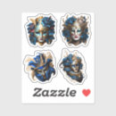 Search for blue masquerade party stickers For her