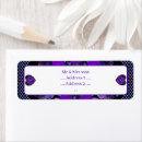 Search for heart shaped address stickers Purple