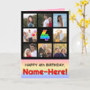 Search for 4th birthday cards 4 years old